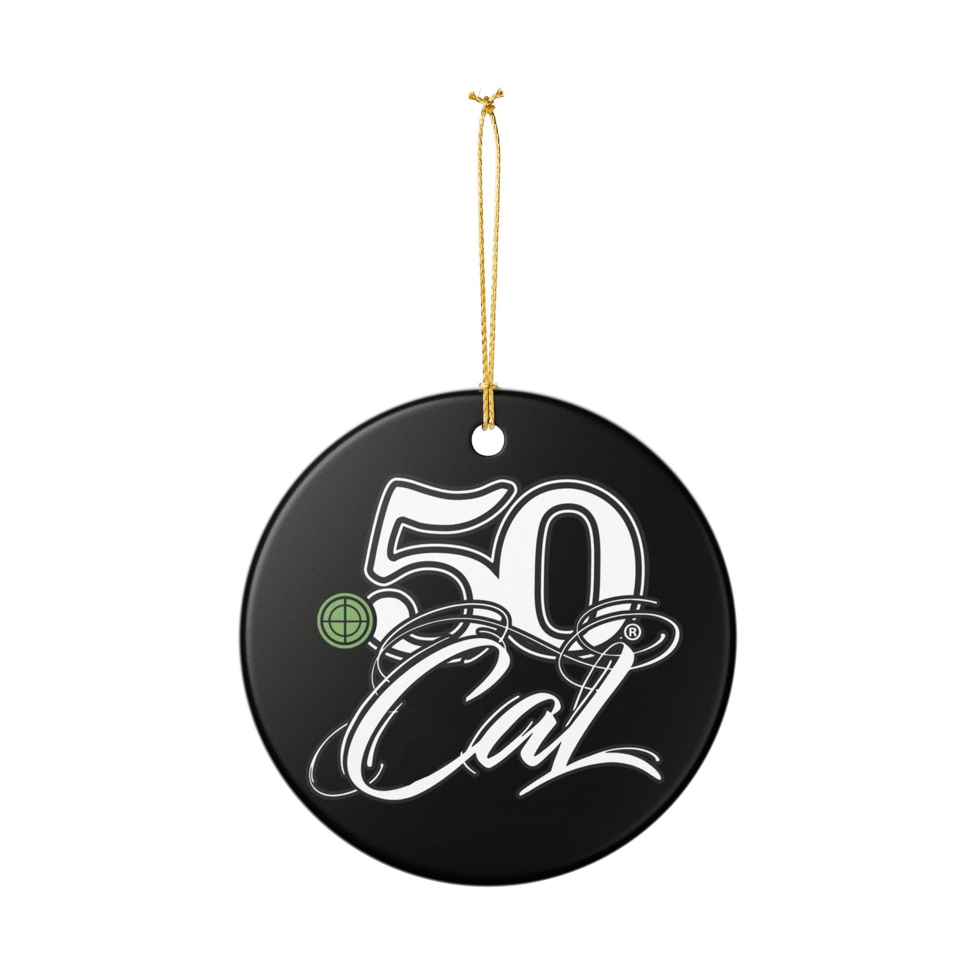.50Cal Ceramic Holiday Ornament (1pc)