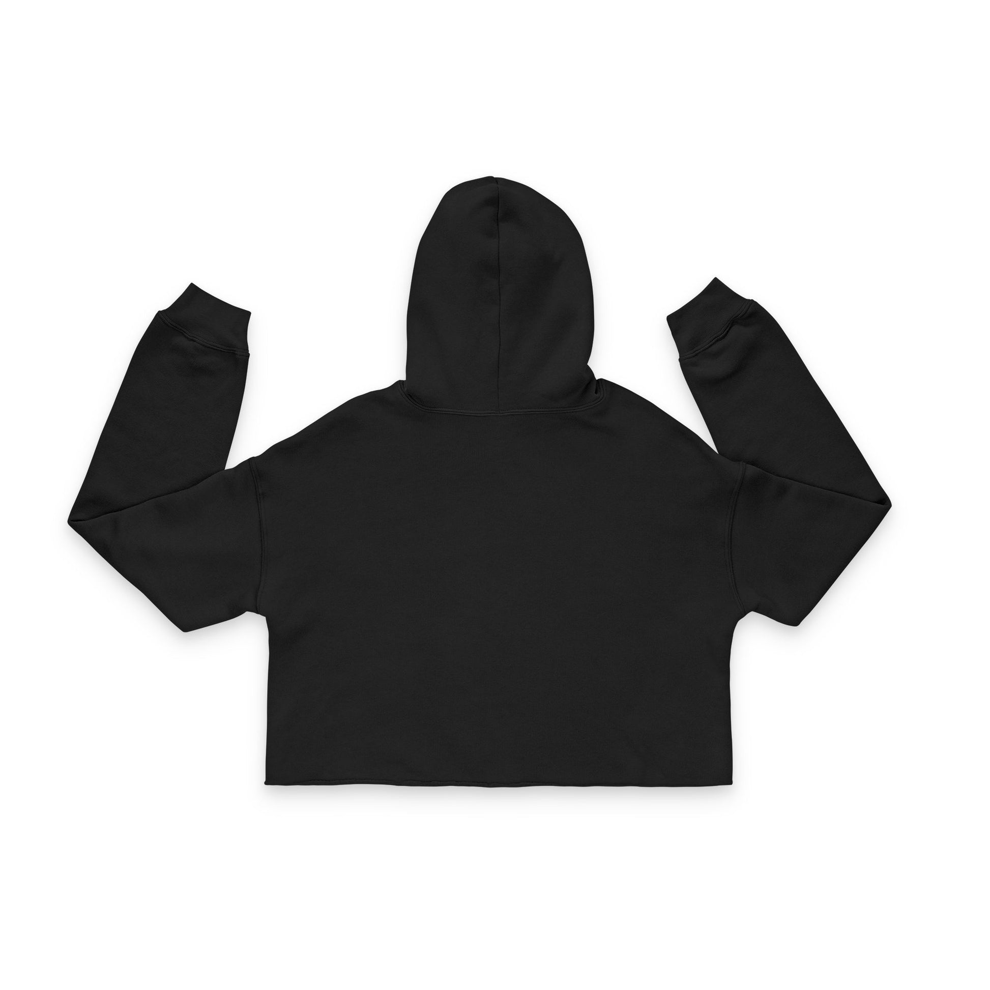 Women's Cropped Hoodie with 50 Cal Design, Casual Streetwear, Gift for Her, Fitness Apparel, Holiday Outfit