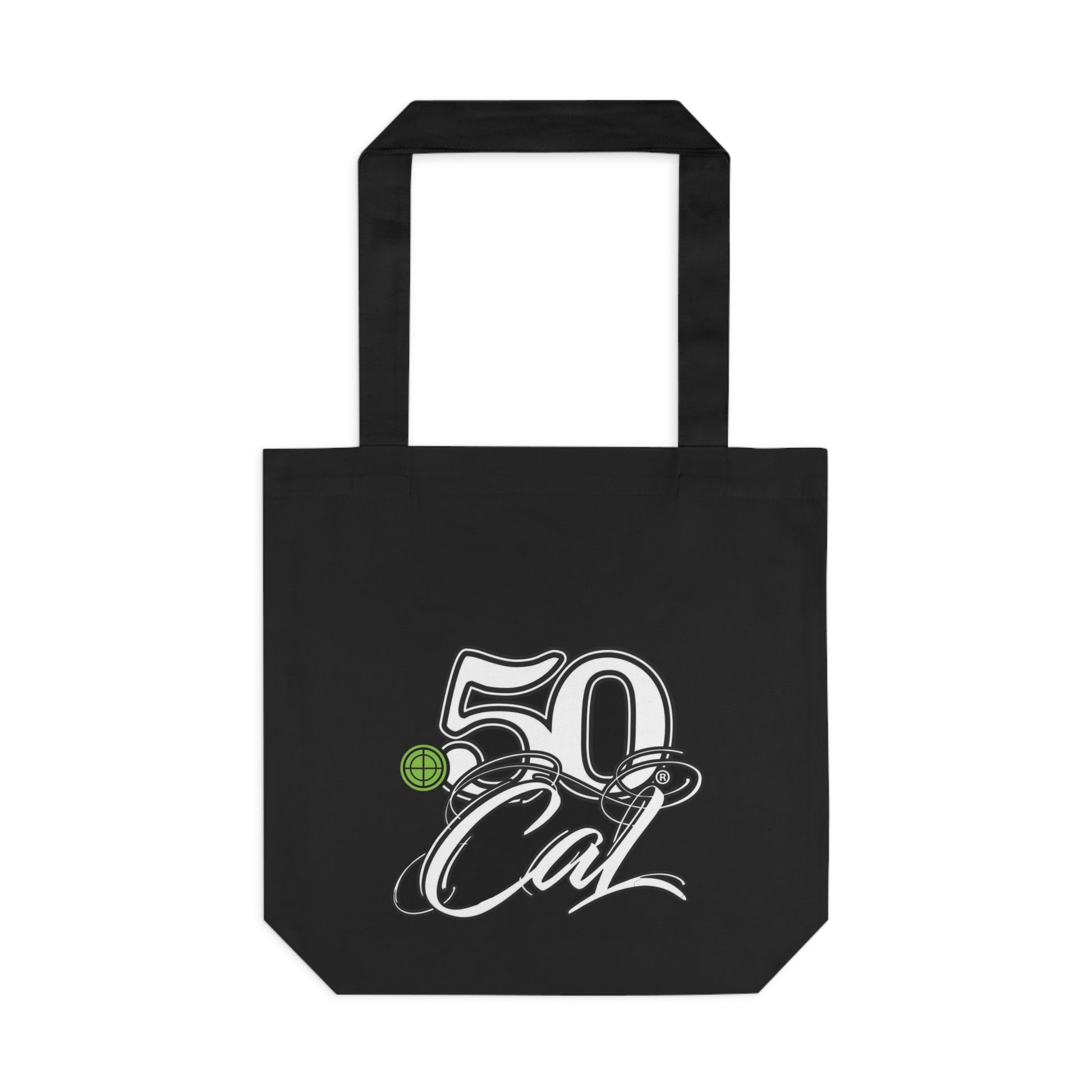 Stylish Cotton Tote Bag - 50 Cal Design, Eco-Friendly Carryall, Grocery Shopping Bag, Beach Tote, Gift for Him/Her