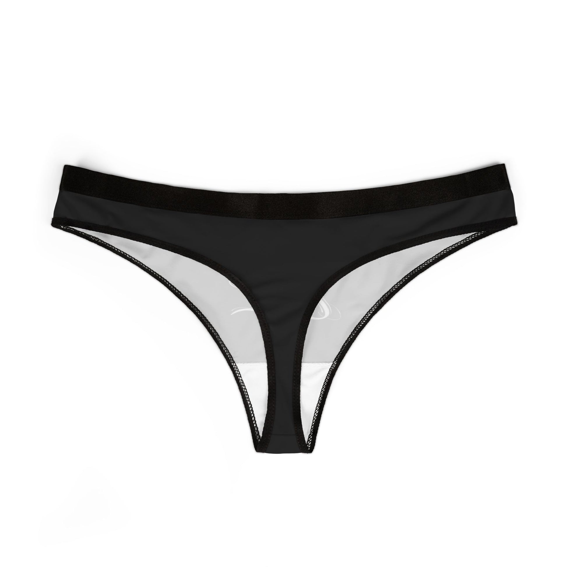 .50Cal Women’s Black Thong – Bold, Minimal, Unstoppable