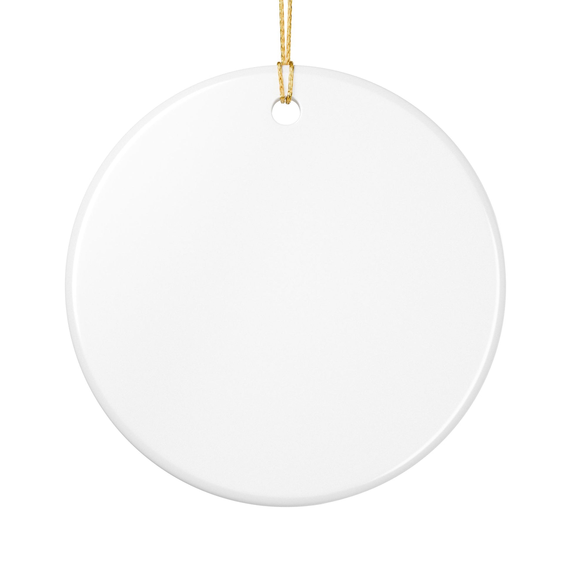 .50Cal Ceramic Holiday Ornament (1pc)